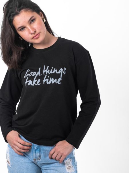 womens oversized black t shirt