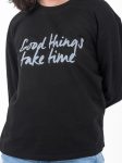 Oversized Black Printed T-Shirt