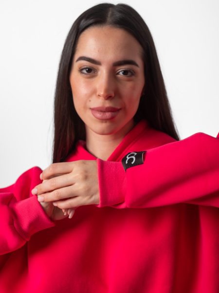 hot pink hoodie for women