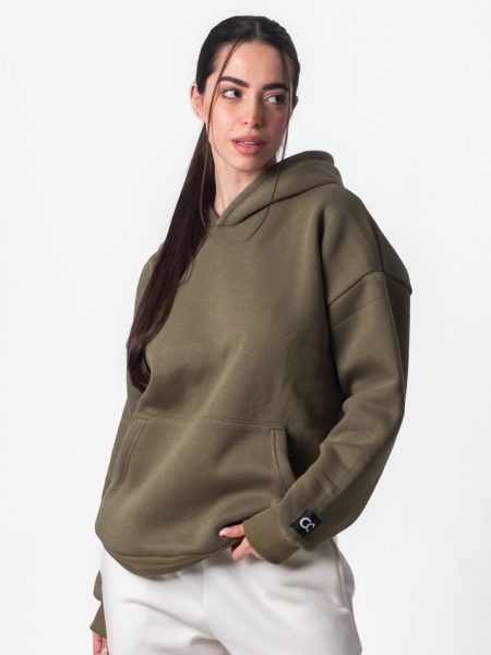 army green hoodie for women