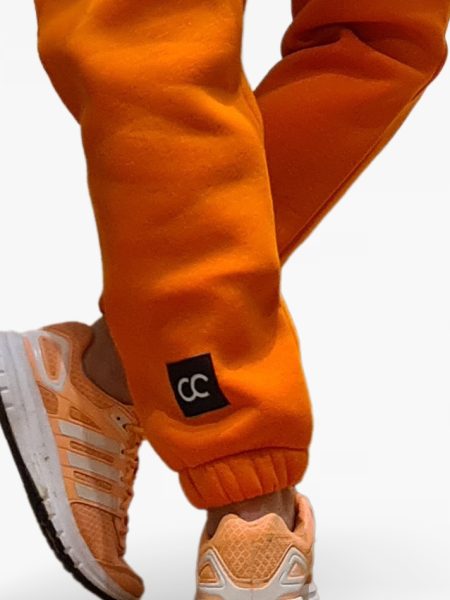 orange sweatpants for women