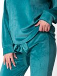 women pajama aqua green