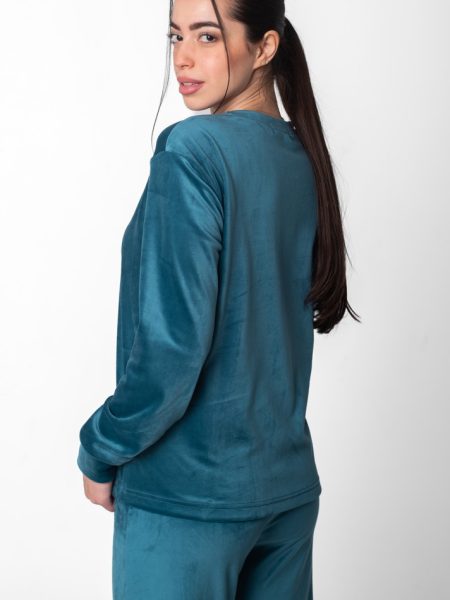 women pajama set turquoise