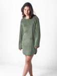 short lounge dress army green