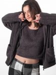 teddy pajama set dark gray