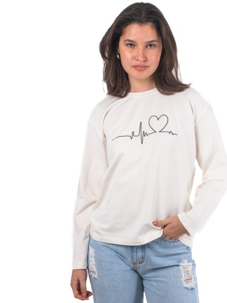white oversized printed t shirt