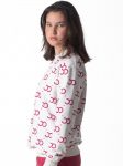 pattern pajama set Burgundy
