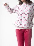 pattern pajama set Burgundy