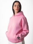 oversized pink hoodie