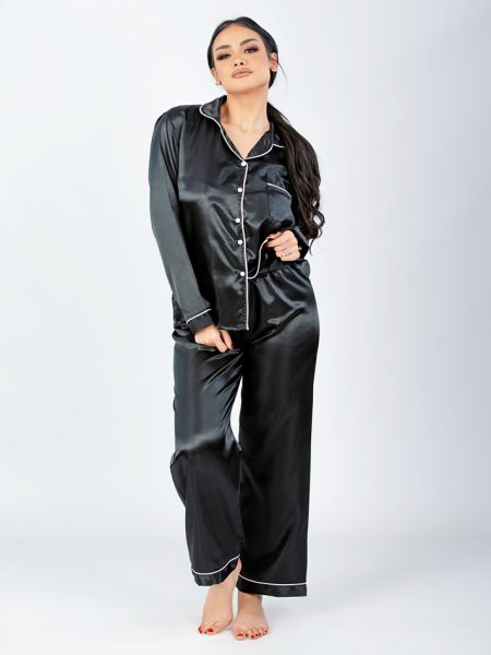 black pajama set for women