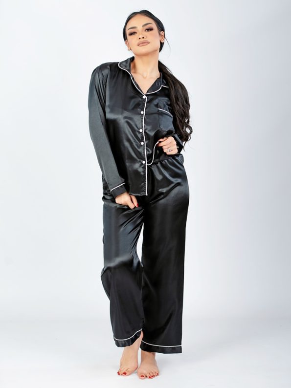 black pajama set for women