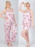 satin pajama shorts ( dusty pink )