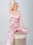 satin pajama shorts ( dusty pink )