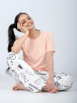 Mix Pajama Set Peach