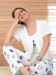 Heart Pajama Set Purple