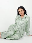 Satin Pajamas Set Mint Green