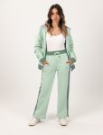 Shechick Two-Tones Green Hoodie Tracksuit Set
