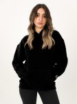 SheChick Iconic Black Over Sized Hoodie