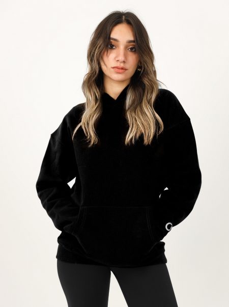 SheChick  Iconic Black Over Sized Hoodie