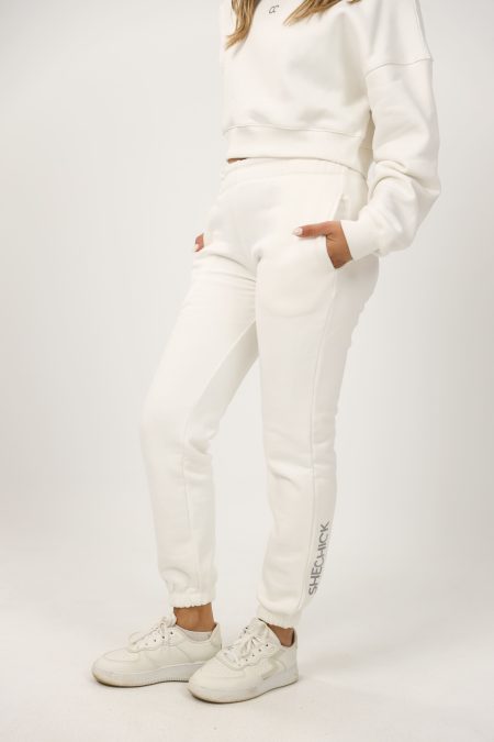 Shechick  Perfect Fit White Sweatpants