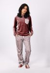 Shechick Striped Cashmere Pajama Set