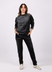 Shechick Butterfly Dreams Dark Grey Pajama Set