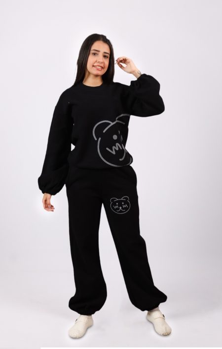 Shechick  Cute Teddy Bear Black Set