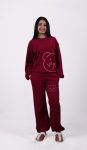 Shechick Cute Teddy Bear Burgandy Set