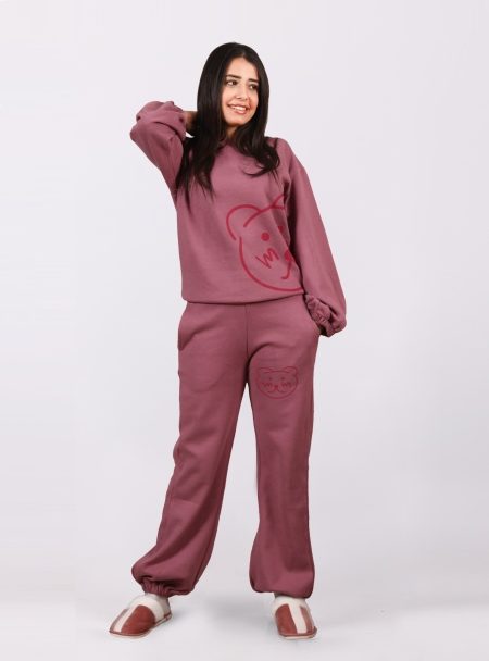 Shechick  Cute Teddy Bear Dusty Pink Set