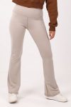 Shechick Beige ActiveFit Wide Leg Leggings